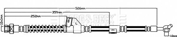 BORG & BECK Тормозной шланг BBH7939